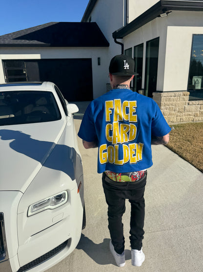 Face Card Golden Cropped Tee
