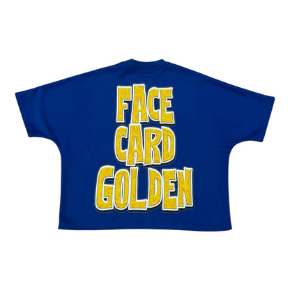 Face Card Golden Cropped Tee