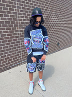RICH HOODIE SHORT SET
